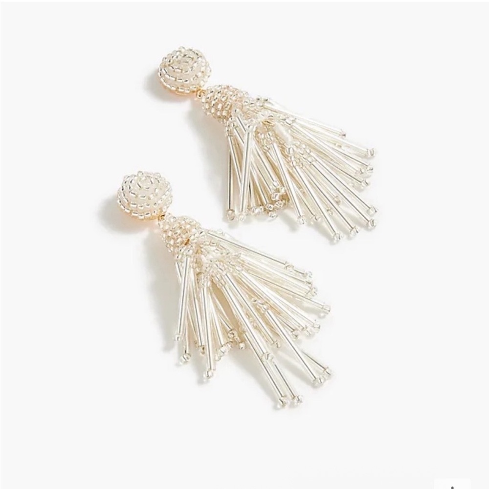 🌱 J. Crew Beaded Tassel earrings